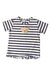 A White Short Sleeve Tops from Steiff in size 12-18M for neutral. (Front View)