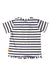 A White Short Sleeve Tops from Steiff in size 12-18M for neutral. (Back View)