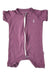 A Purple Short Sleeve Rompers from Raph and Remy in size 3-6M for girl. (Front View)