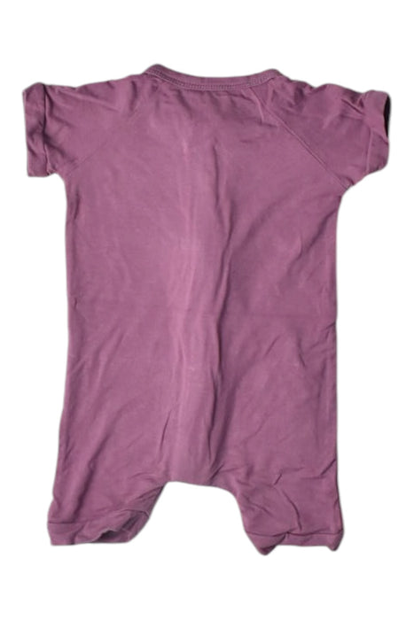 A Purple Short Sleeve Rompers from Raph and Remy in size 3-6M for girl. (Back View)