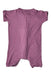 A Purple Short Sleeve Rompers from Raph and Remy in size 3-6M for girl. (Back View)