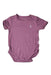A Purple Short Sleeve Bodysuits from Raph and Remy in size 6-12M for girl. (Front View)