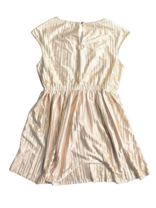A Gold Sleeveless Dresses from Crewcuts in size 6T for girl. (Back View)