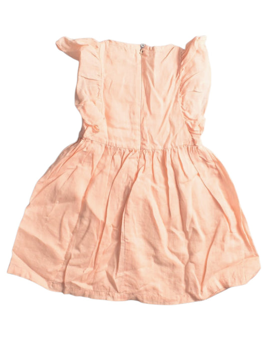 A Peach Short Sleeve Dresses from Gingersnaps in size 6T for girl. (Back View)