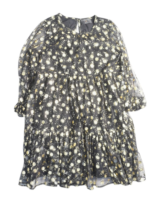 A Black Long Sleeve Dresses from Crewcuts in size 6T for girl. (Front View)