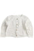 A White Cardigans from Oliver & Rain in size 6-12M for girl. (Front View)
