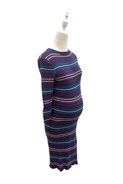 A Blue Sweater Dresses from Jojo Maman Bébé in size Maternity-S for maternity. (Front View)