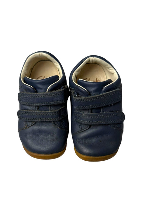 A Blue Sneakers from Clarks in size 12-18M for neutral. (Back View)