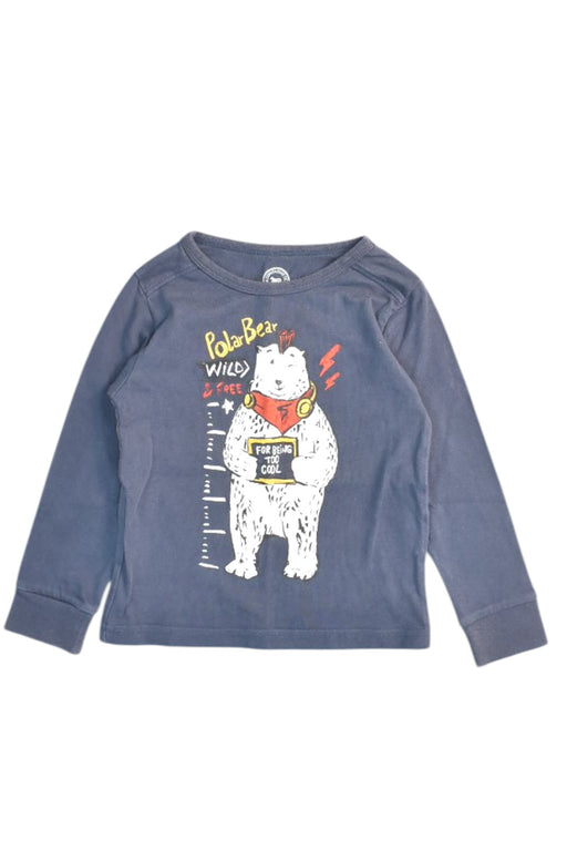 A Blue Long Sleeve T Shirts from La Compagnie des Petits in size 3T for boy. (Front View)