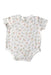 A White Short Sleeve Bodysuits from Kays + Kins in size 6-12M for girl. (Back View)