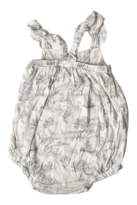 A White Sleeveless Rompers from House of Holly in size 6-12M for girl. (Back View)