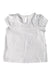 A White Short Sleeve Tops from Genwoo Kids in size 6-12M for girl. (Back View)