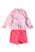 A Pink Swim Sets from Mothercare in size 3-6M for girl. (Back View)