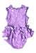 A Purple Sleeveless Rompers from Oeteo in size 6-12M for girl. (Front View)