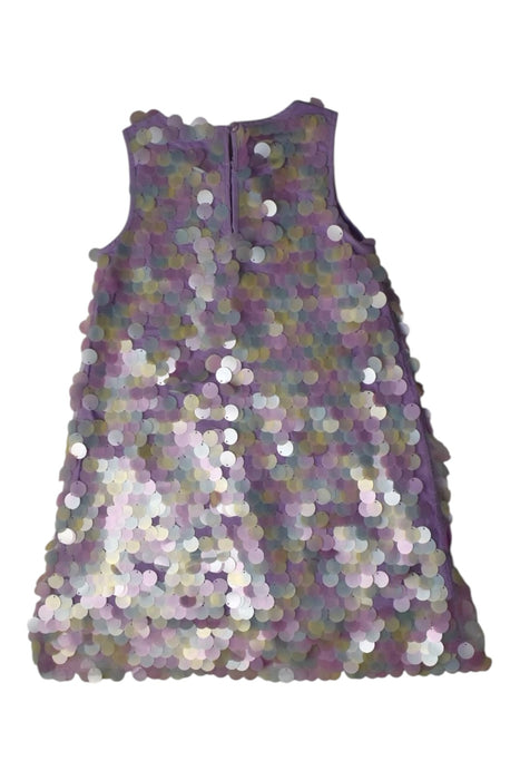 A Multicolour Sleeveless Dresses from Seed in size 5T for girl. (Back View)