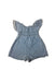 A Blue Sleeveless Rompers from Mayoral in size 6-12M for girl. (Back View)