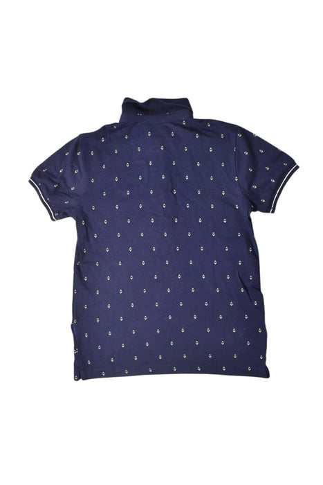 A Navy Short Sleeve Polos from Mayoral in size 9Y for boy. (Back View)