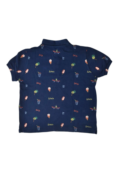 A Navy Short Sleeve Polos from Mayoral in size 9Y for boy. (Back View)