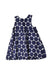 A Navy Sleeveless Dresses from Sense of Wonder in size 18-24M for girl. (Back View)
