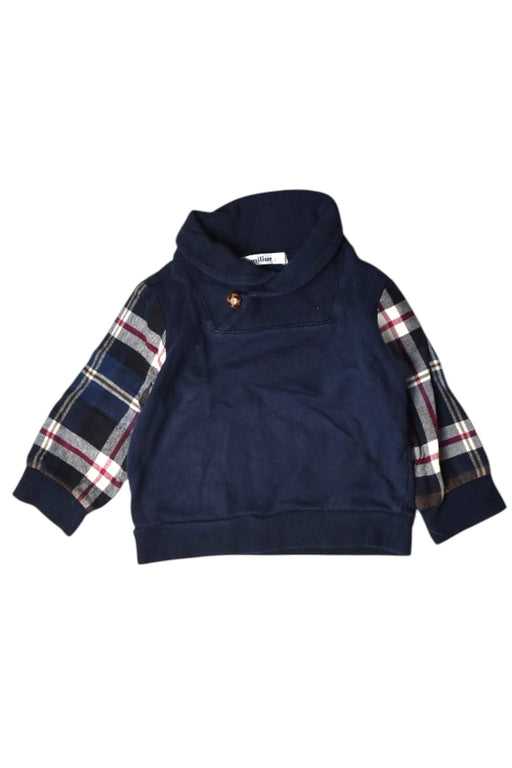 A Navy Knit Sweaters from Familiar in size 6-12M for boy. (Front View)