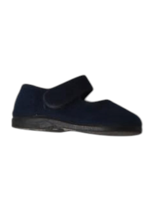 A Navy Flats from Pisamonas in size 18-24M for neutral. (Front View)