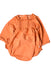 A Orange Long Sleeve Rompers from RuffleButts in size 0-3M for girl. (Front View)