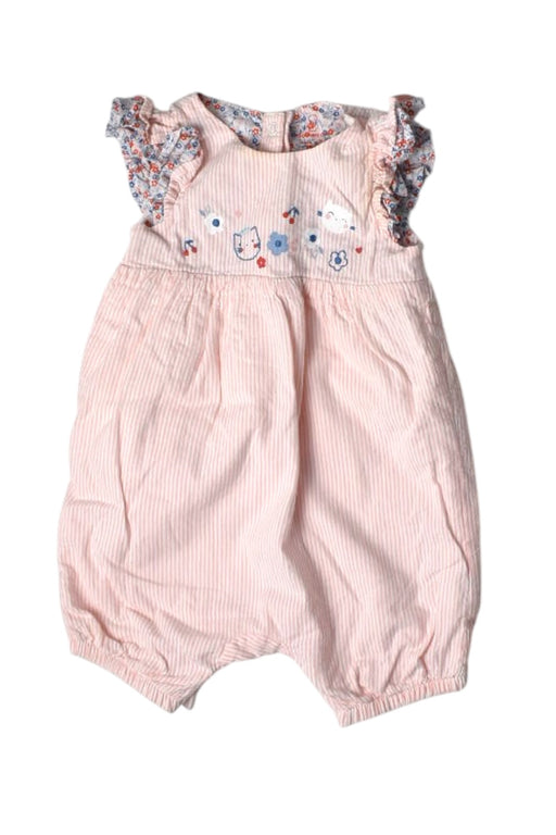 A Pink Short Sleeve Rompers from Mothercare in size 3-6M for girl. (Front View)