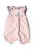 A Pink Short Sleeve Rompers from Mothercare in size 3-6M for girl. (Front View)