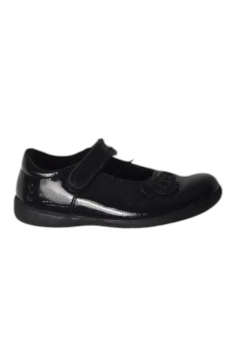 A Black Flats from Start-Rite in size 6T for girl. (Front View)