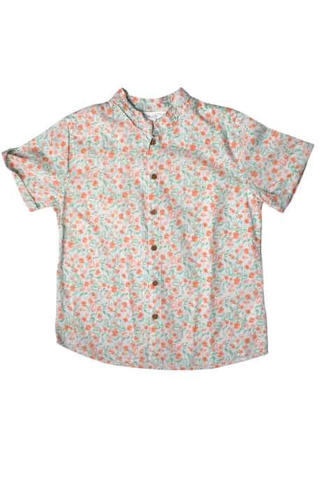 A Pink Short Sleeve Shirts from Chateau de Sable in size 8Y for boy. (Front View)