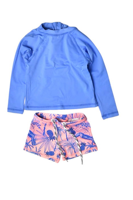 A Blue Swim Sets from Snapper Rock in size 6-12M for boy. (Front View)