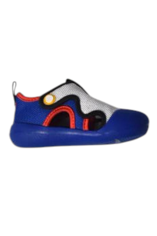 A Blue Sneakers from Adidas in size 12-18M for neutral. (Front View)