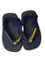 A Navy Flip Flops from Havaianas in size 12-18M for neutral. (Front View)