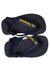 A Navy Flip Flops from Havaianas in size 12-18M for neutral. (Back View)