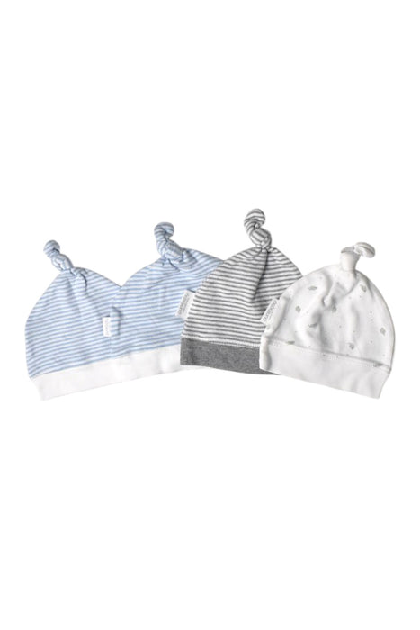 A Grey Beanies from Purebaby in size 0-3M for neutral. (Back View)