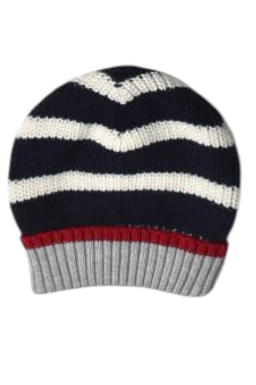 A Navy Winter Hats from Purebaby in size O/S for boy. (Front View)