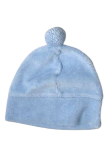 A Blue Winter Hats from Purebaby in size 0-3M for boy. (Back View)