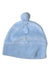 A Blue Winter Hats from Purebaby in size 0-3M for boy. (Back View)