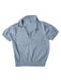A Blue Short Sleeve Polos from Mayoral in size 5T for boy. (Front View)