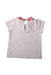 A White Short Sleeve Tops from Jacadi in size 4T for girl. (Back View)