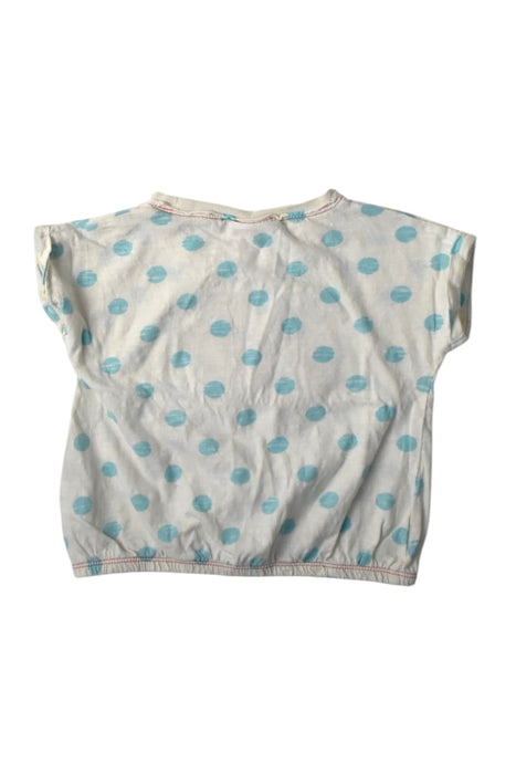 A White Short Sleeve Tops from Cherokee in size 12-18M for girl. (Back View)