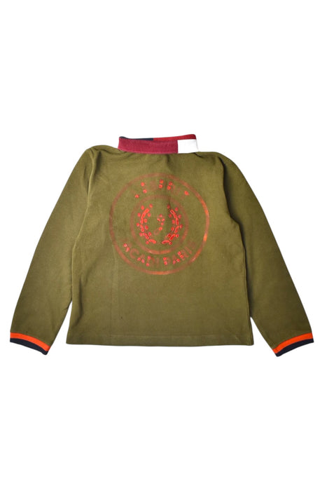 A Green Long Sleeve Polos from Jacadi in size 4T for girl. (Back View)