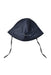 A Navy Sun Hats from Polarn O. Pyret in size 2T for neutral. (Front View)