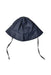 A Navy Sun Hats from Polarn O. Pyret in size 2T for neutral. (Back View)