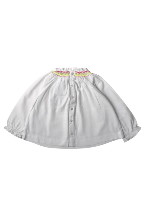 A White Long Sleeve Shirts from Jacadi in size 2T for girl. (Back View)