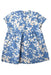 A Blue Short Sleeve Dresses from Petit Bateau in size 2T for girl. (Back View)