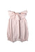 A Pink Sleeveless Rompers from Petit Bateau in size 2T for girl. (Front View)