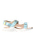 A Blue Sandals from Champion in size 10Y for girl. (Front View)
