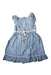 A Blue Sleeveless Dresses from EleStory in size 4T for girl. (Back View)