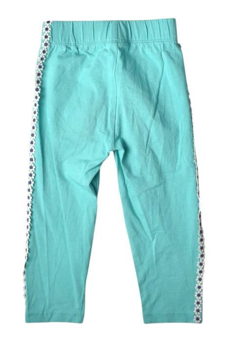 A Teal Leggings from Kite in size 5T for girl. (Back View)